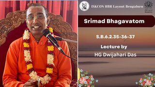 Srimad Bhagavatom S.B.6.2.35-36-37||HG Dijohari das ||ISKCON HBR 2024.29
