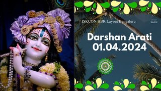 Darshan Arati || ISKCON Temple Bengaluru || 01.04.2024 ||