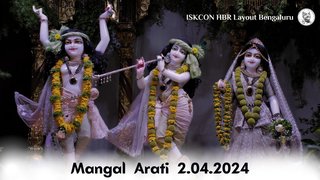 Mangal Arati || ISKCON Temple Bengaluru || 2/4/24