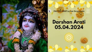 Darshan Arati || ISKCON HBR Layout Bengaluru || 05.04.2024 ||