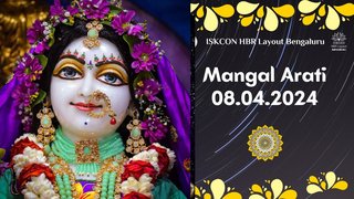 Mangal Arati || ISKCON Temple Bengaluru || 08.04.2024 ||
