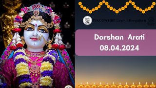 Darshan Arati || ISKCON Temple Bengaluru || 08.04.2024 ||