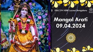 Mangal Arati || ISKCON Temple Bengaluru || 09.04.2024 ||