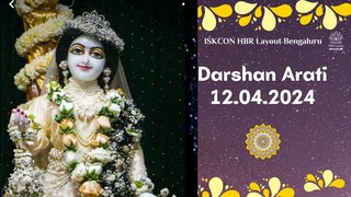 Darshan Arati || ISKCON Temple Bengaluru || 12.04.2024 ||