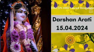 Darshan Arati || ISKCON Temple Bengaluru || 15.4.2024 ||