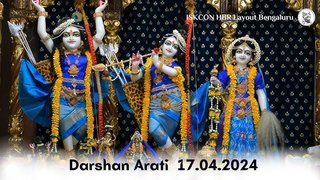 Darshan Arati || ISKCON Temple Bengaluru || 17.04.2024 ||