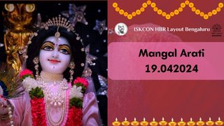 Mangal Arati || ISKCON Temple Bengaluru || 19.04.2024 ||