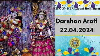 Darshan Arati || ISKCON Temple Bengaluru || 22.04.2024 ||