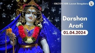 Darshan Arati || ISKCON Temple Bengaluru || 01.5.2024 ||