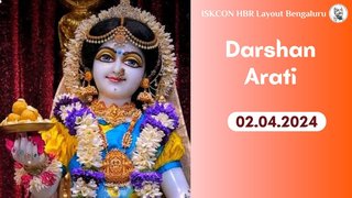 Darshan Arati || ISKCON Temple Bengaluru || 02.05.2024 ||