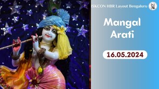 Mangal Arati || ISKCON Temple Bengaluru || 16.05.2024 ||