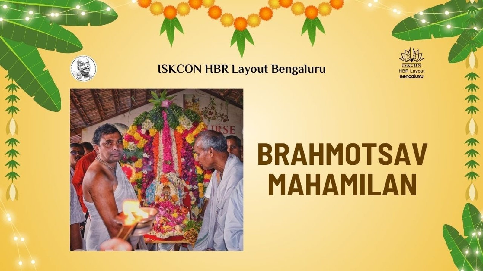 Brahmotsav Mahamilan || ISKCON HBR Layout Bengaluru || 19.05.2024 ||