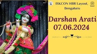 Darshan Arati || ISKCON Temple Bengaluru || 07.06.2024 ||