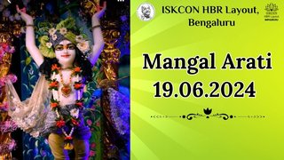 Mangal arati || ISKCON Temple Bengaluru || 19.06.2024