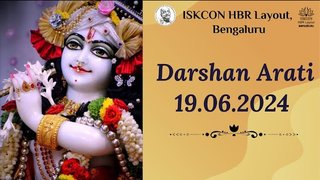 Darshan arati || ISKCON Temple Bengaluru || 19.06.2024