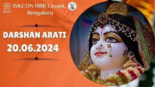 Darshan arati || ISKCON Temple Bengaluru || 20.06.2024