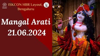 Mangal Arati ll ISKCON Temple Bengaluru || 21.06.2024 ||