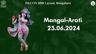 Mangal Arati || ISKCON Temple Bengaluru || 23/6/24