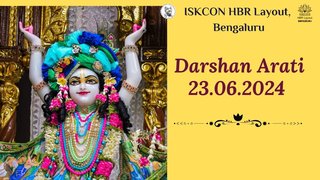 Darshan Arati || ISKCON Temple Bengaluru || 23.06.2024 ||