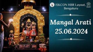 Mangal arati || ISKCON Temple Bengaluru || 25.06.2024