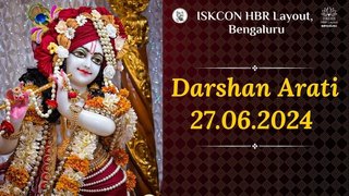 Darshan arati || ISKCON Temple Bengaluru || 27.06.2024