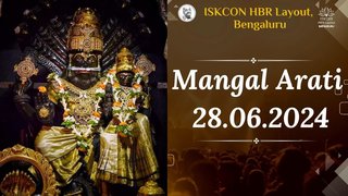 Mangal arati || ISKCON Temple Bengaluru || 28.06.2024