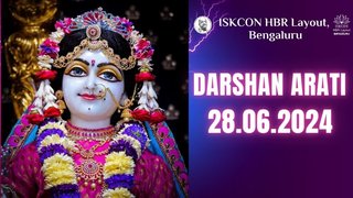 Darshan arati || ISKCON Temple Bengaluru || 28.06.2024