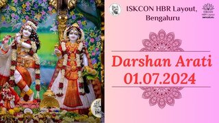 Darshan Arati || ISKCON Temple Bengaluru ll 01.07.2024 ||