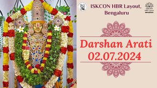 Darshan Arati ll ISKCON Temple Bengaluru || 02.07.2024