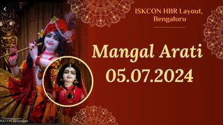 Mangal arati || ISKCON Temple Bengaluru || 05.07.2024