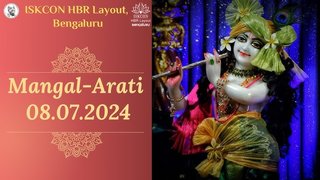 Mangal Arati || ISKCON HBR || 8-7-2024