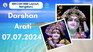 Darshan arati || ISKCON Temple Bengaluru || 07.07.2024