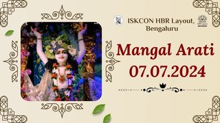 Mangal arati || ISKCON Temple Bengaluru || 07.07.2024