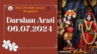 Darshan arati || ISKCON Temple Bengaluru || 06.07.2024