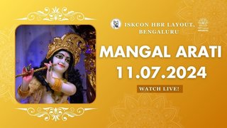 Mangal arati || ISKCON Temple Bengaluru || 11.07.2024