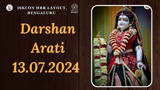 Darshan arati || ISKCON Temple Bengaluru || 13.07.2024