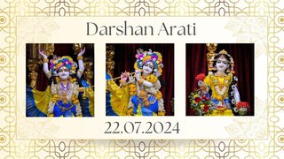 Darshan arati || ISKCON Temple Bengaluru || 22.07.2024