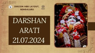 Darshan arati || ISKCON Temple Bengaluru || 21.07.2024