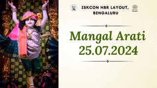 Mangal arati || ISKCON Temple Bengaluru || 25.07.2024