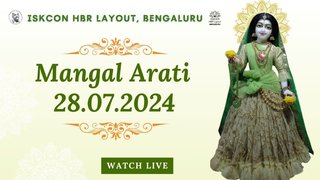 Mangal arati || ISKCON Temple Bengaluru || 28.07.2024