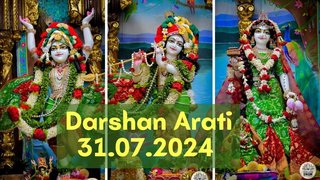 Darshan arati || ISKCON Temple Bengaluru || 31.07.2024