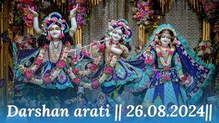 Darshan arati || ISKCON Temple Bengaluru || 26.08.2024