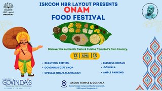 Onam Food Festival 2024 @ISKCON HBR Layout