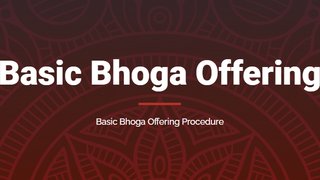 Basic Bhoga Offering